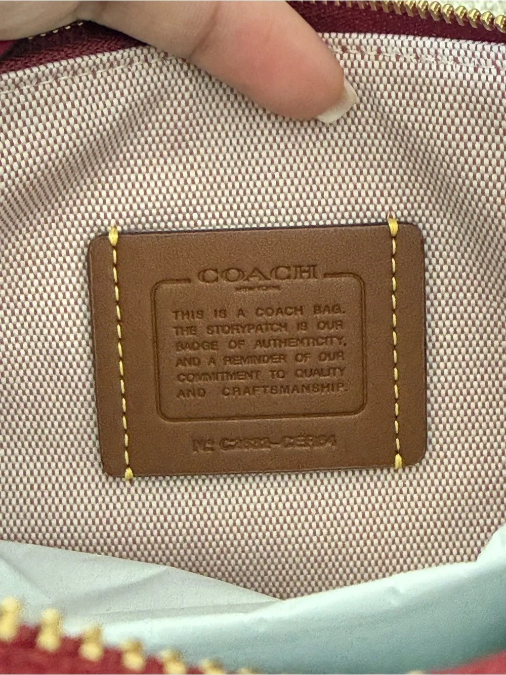 COACH Dark Fuchsia Plaza
